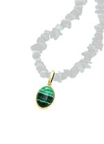 Anhänger mit echt Malachit 