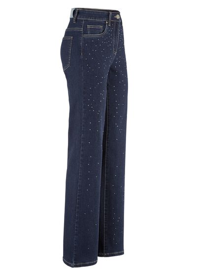 Edel-Jeans mit dekorativer Strasszier 