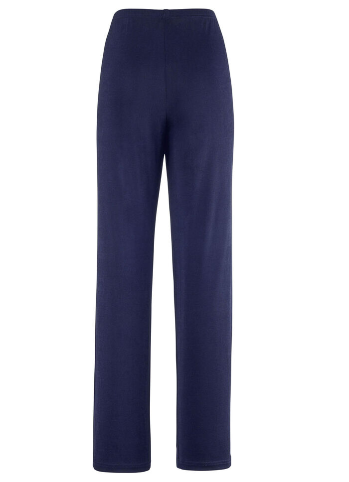 Hose mit edlem Glanz NACHTBLAU