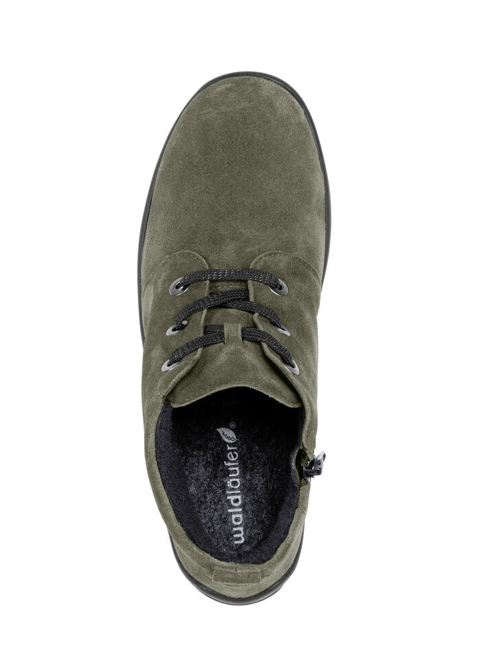 Waldläufer, bequeme Damen-Boots, Winterschuhe, Weite H, mit herausnehmbarem Fußbett KHAKI