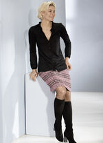 Rock mit aparter Karo-Dessinierung 