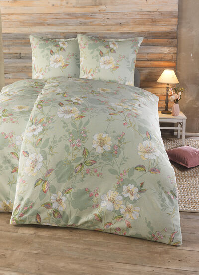 Feinbiber Bettwäsche-Garnitur von Castell 