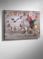 LED-Bild mit funktionsf&auml;higer Uhr 