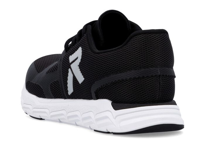 Rieker Sneaker aus teilweise beschichtetem Meshmaterial SCHWARZ