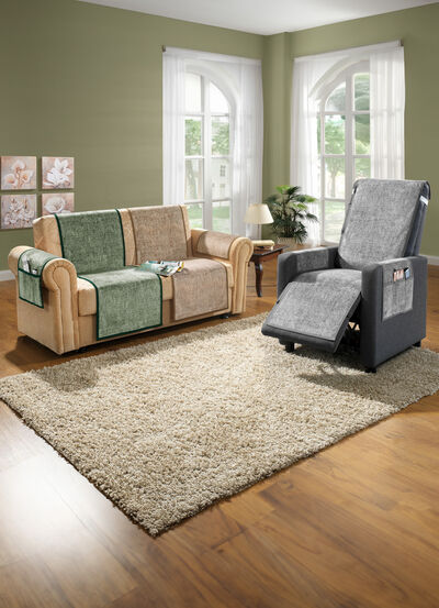 Sessel-,Couch- und Armlehnenschoner mit Anti-Rutsch-Beschichtung 