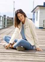 Kurzjacke aus Nappaleder-Imitat 