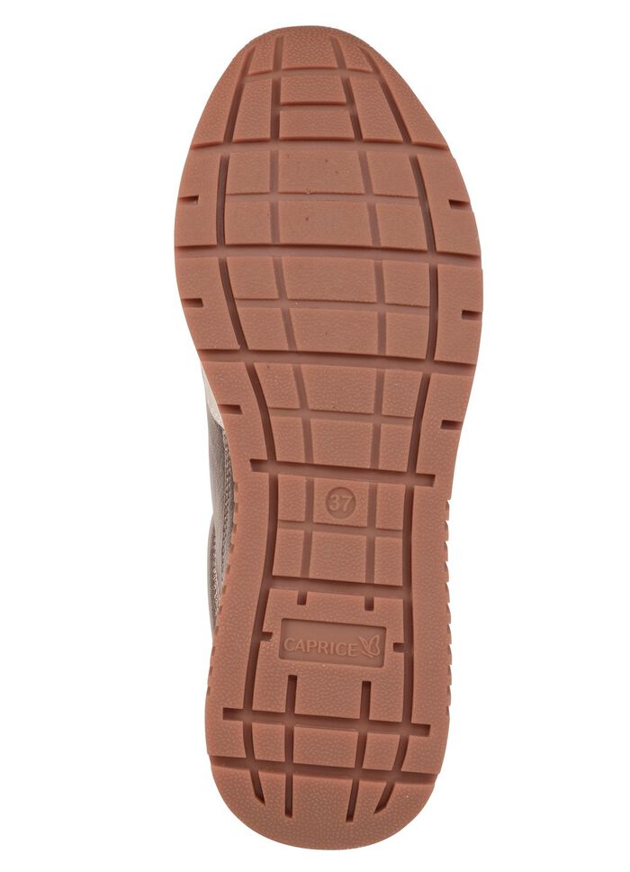 Caprice, trendige Damen-Sneaker, Weite G, mit herausnehmbarem Fu&szlig;bett COGNAC-ALTGOLD