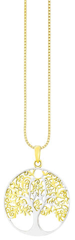 Lebensbaum-Anh&auml;nger aus Silber 