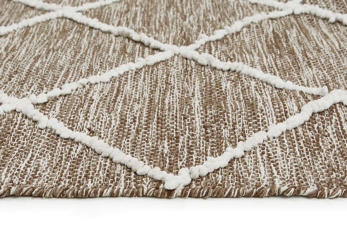 Moderne Br&uuml;cken und Teppiche aus 100% Baumwolle BRAUN