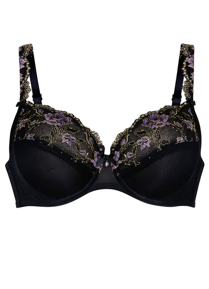 Rosa Faia B&uuml;gel-BH mit farbarmonischer Stickerei 