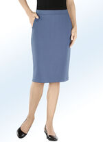 Rock in schmaler Schnittf&uuml;hrung JEANSBLAU