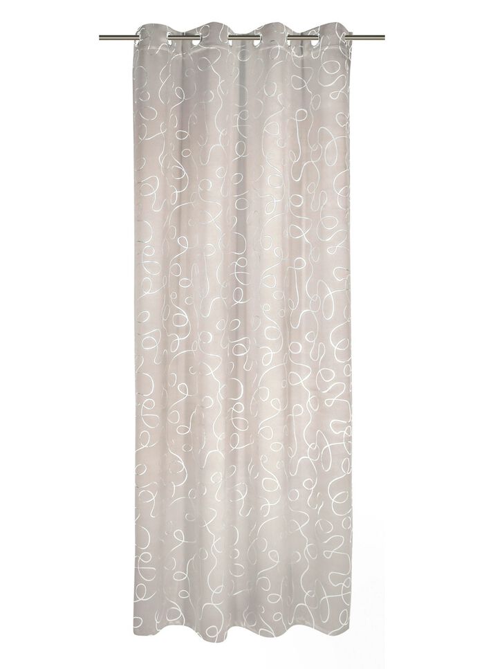 Verdunkelungsschals mit &Ouml;sen CREME