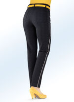 Hose in dezenter Fischgrat-Optik SCHWARZ-GRAFIT-GRAU