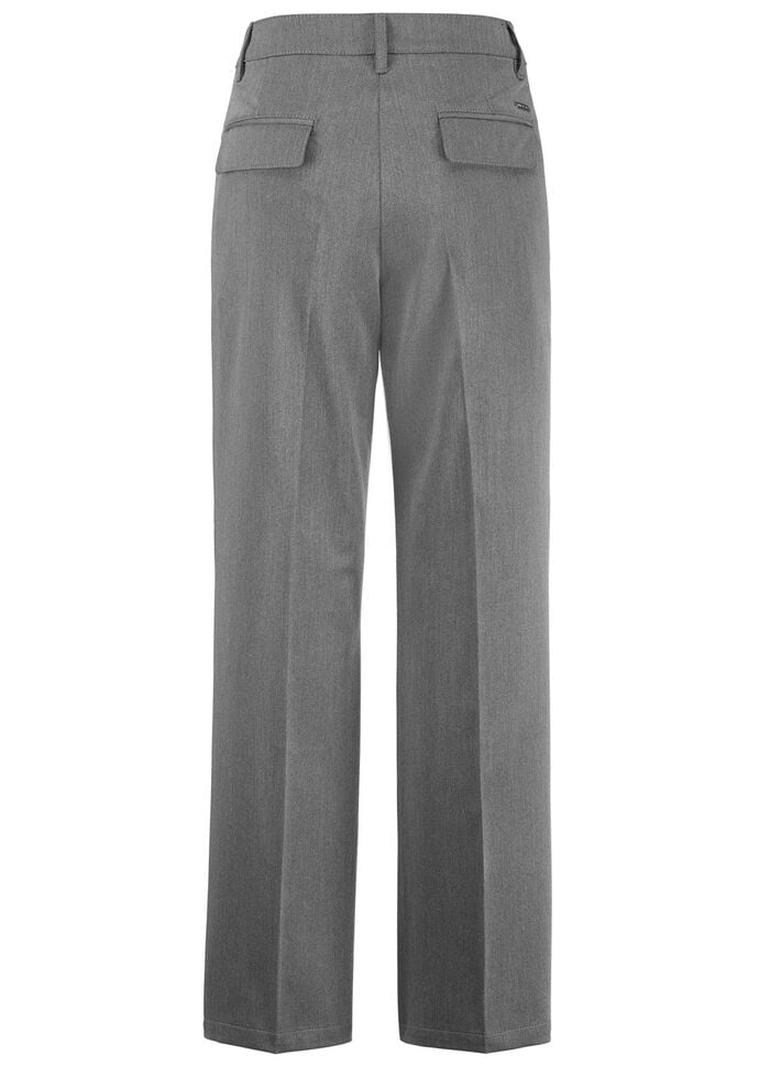 Hose mit rückwärtigen Dehnbundeinsätzen GRAU MELIERT