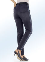 Jeans mit angesagtem Galonstreifen DUNKELBLAU