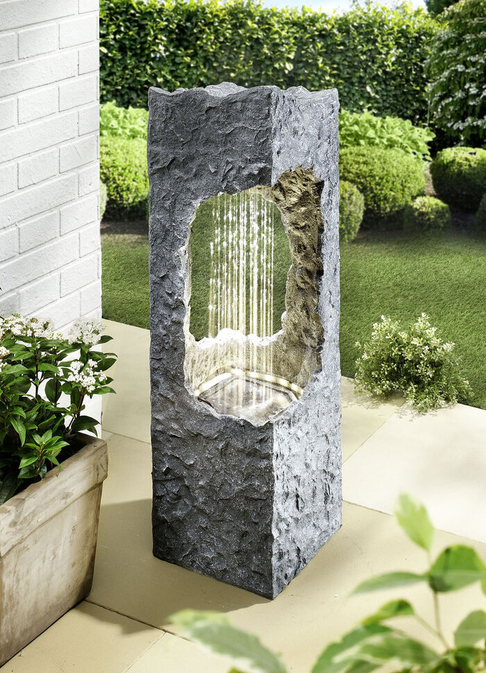 Brunnens&auml;ule Corso mit LED-Beleuchtung 