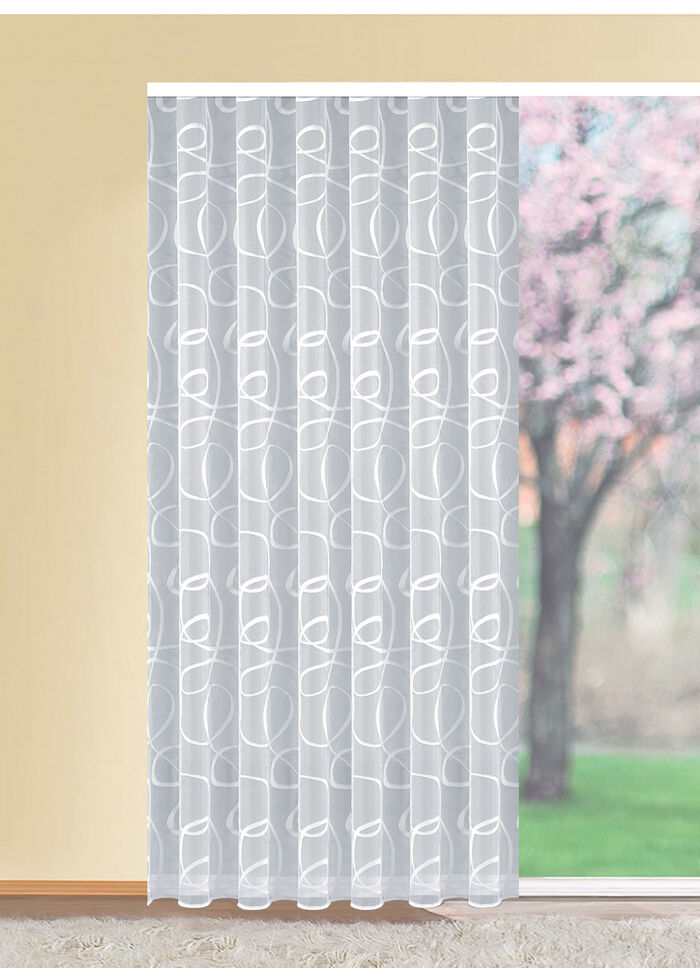 Leichter, transparenter Store mit Universalschienenband 