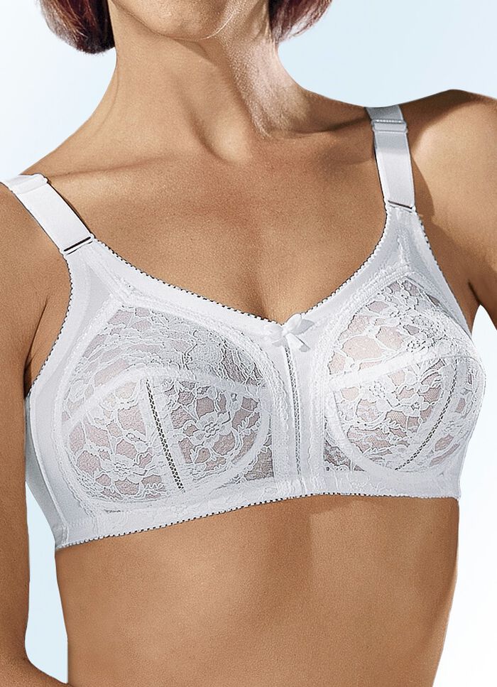 BH mit unterlegter Spitze WEISS