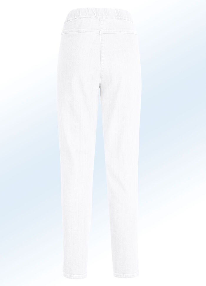 Magic-Jeans mit hohem Stretchanteil WEISS