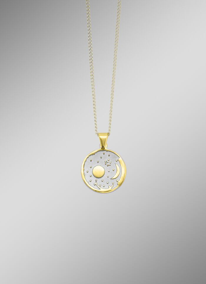 Anhänger mit Himmelsscheibe von Nebra in Bicolor 