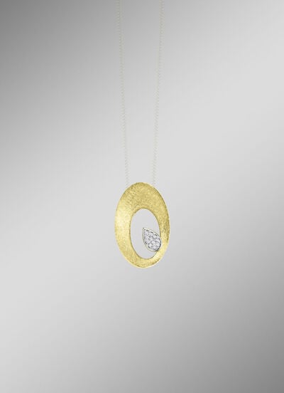 Eleganter Blickfang: Anhänger mit 11 Brillanten 