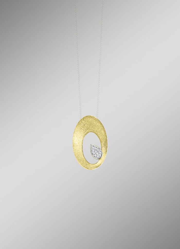 Eleganter Blickfang: Anhänger mit 11 Brillanten 