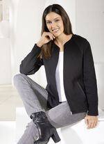 Shirtjacke mit durchgehendem Reißverschluss 