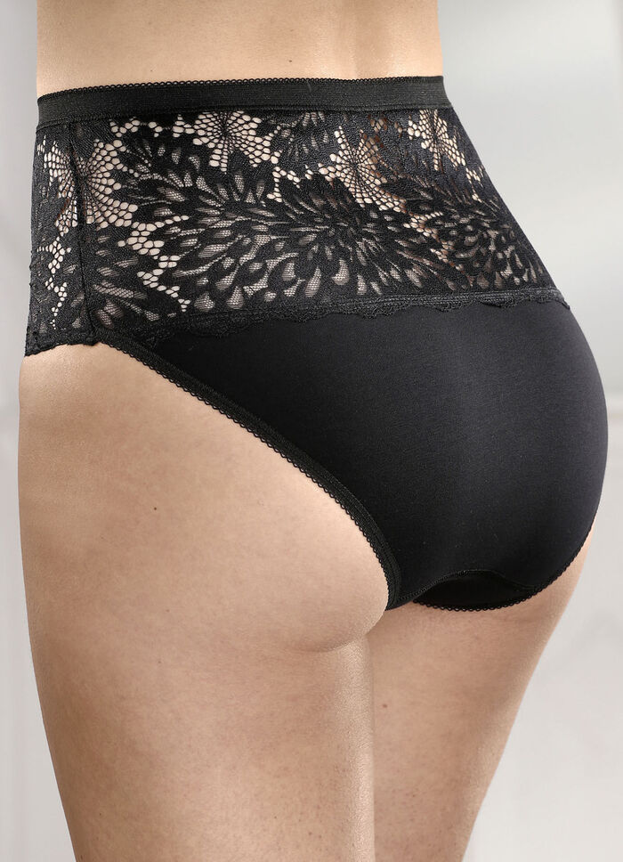 Viererpack Slips mit elastischer Spitze 