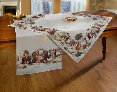 Tisch- und Raumdekoration aus Gobelin 