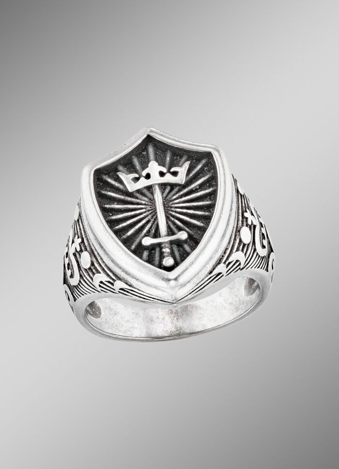 Herrenring Schwert und Krone 