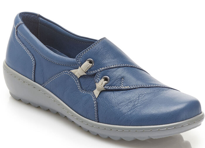 Gemini Slipper mit dekorativen Elastikeins&auml;tzen JEANS