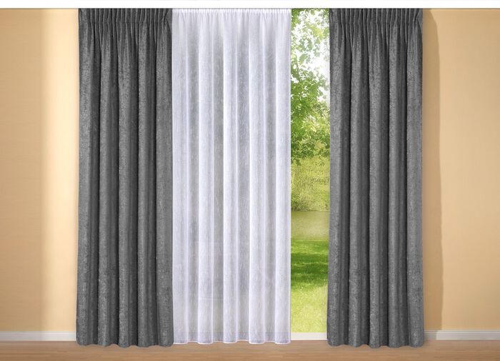 Thermo-Chenille-Verdunkelungsschal mit Multifunktionsband 