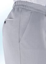 Hose mit seitlichen Dehnbundeins&auml;tzen HELLGRAU MELIERT