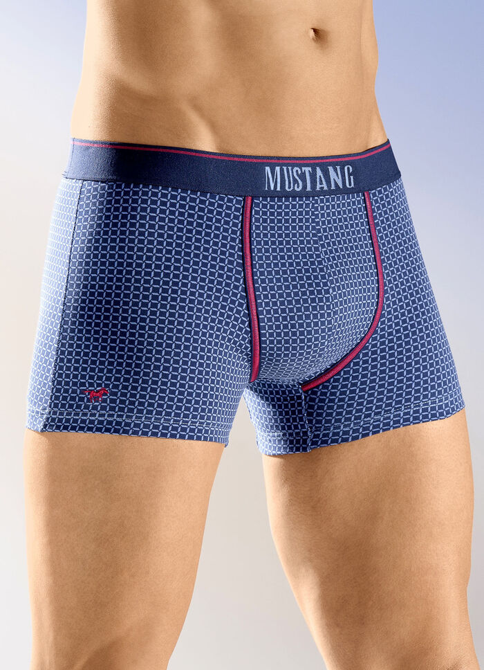 Mustang Dreierpack Pants, dessiniert MARINE-JEANSBLAU