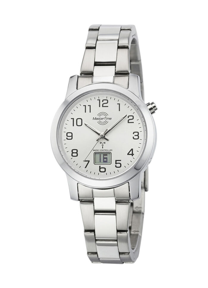 Klassische Damenuhr mit Funkuhrwerk 