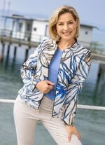 Kurzjacke mit eindrucksvollem Dessin 