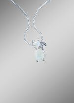 K&auml;tzchen Anh&auml;nger mit echten Mondsteinen 