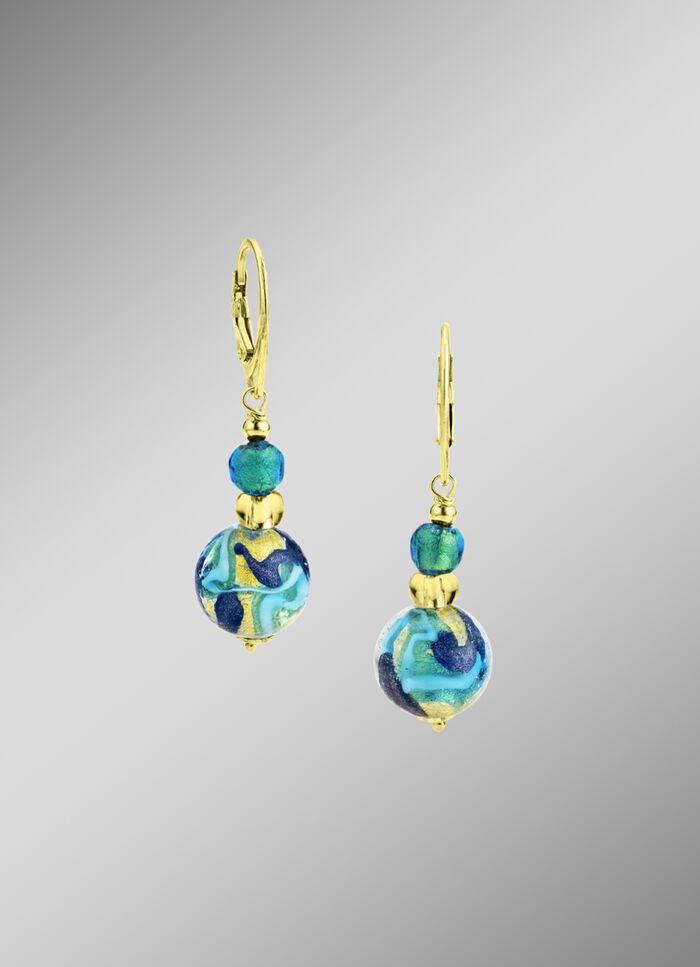 Ohrringe mit Muranoglas 