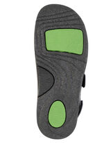 Mubb, klassische Herren-Sandalen, Weite H, mit herausnehmbarem Fu&szlig;bett SCHWARZ