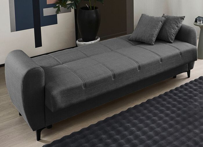 Frei im Raum aufstellbare Polsterm&ouml;bel mit Bettfunktion 