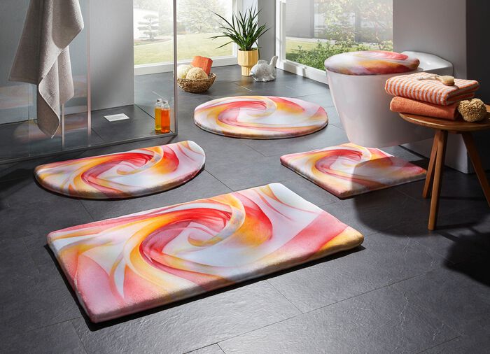 Traumhaft weiche, bedruckte Badvorleger 
