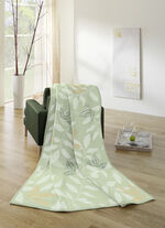 Schlafdecke mit Veloursbandeinfassung GRÜN