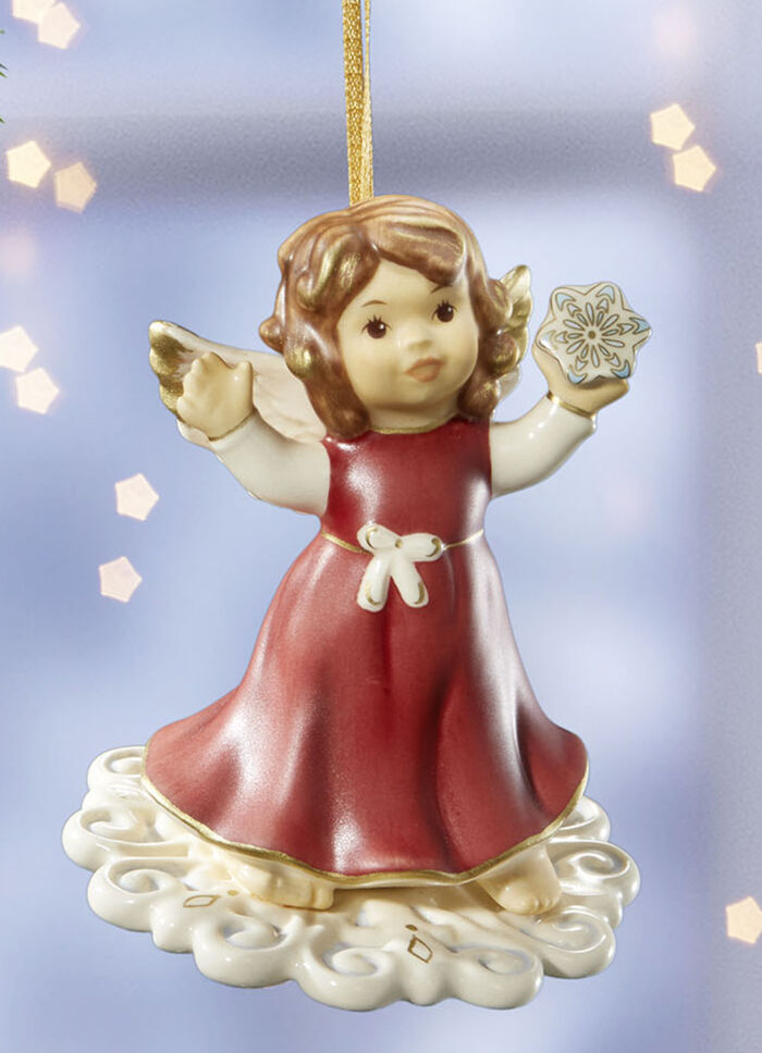 Goebel-Engel-Aufhänger aus Feinsteingut BORDEAUX