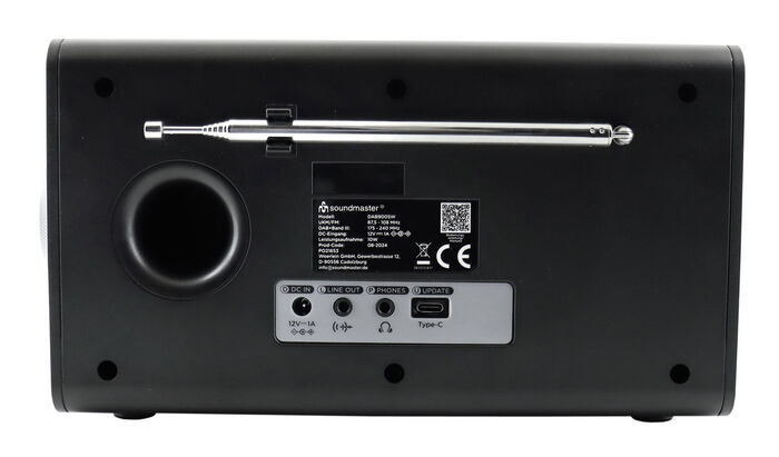 "soundmaster" Digitalradio mit DAB+ SCHWARZ