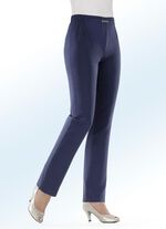 Hose mit schmückendem Zierteil vorne am Bund INDIGOBLAU