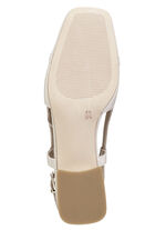 Caprice Sling-Pumps mit Metallschmuck ECRU