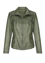 Jacke aus Lederimitat 