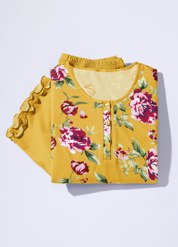 Zweierpack Schlafanzüge mit gebogten Abschlüssen  