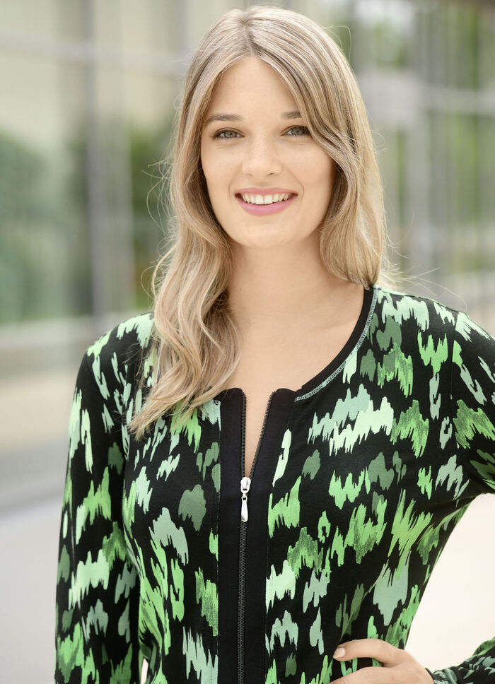 Shirtjacke mit praktischem Reißverschluss 