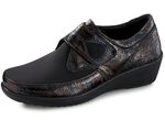 Gemini Slipper mit Stretchmaterial im Ballenbereich SCHWARZ